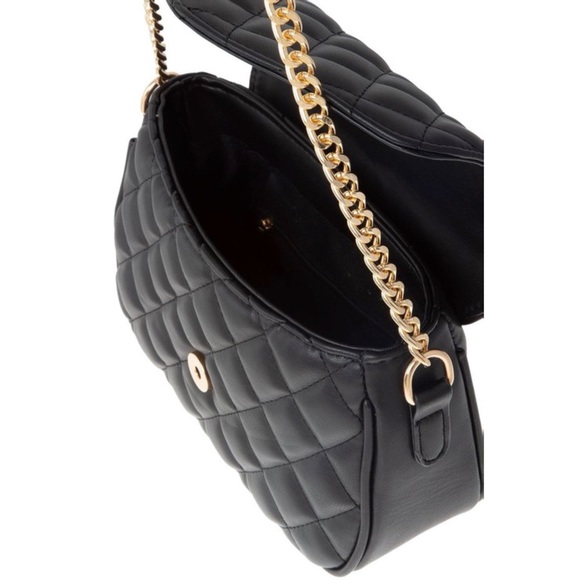 Black Quilted crossbody bag - Picture 3 of 6